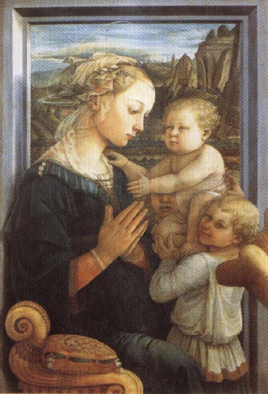 Fra Filippo Lippi Madonna and Child with Two Angels